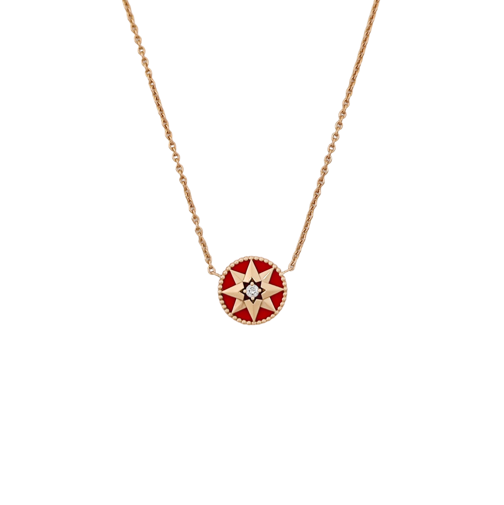 Rose Des Vents 18k Gold Rose Gold Necklace