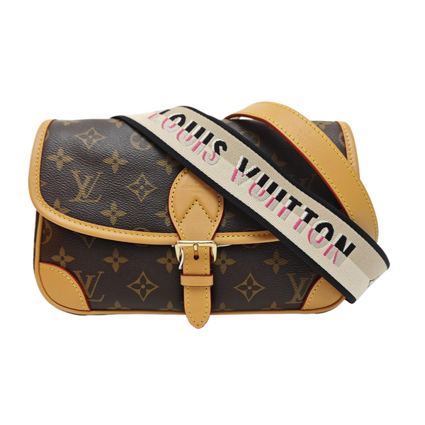 DIANE Monogram Coated Canvas Brown