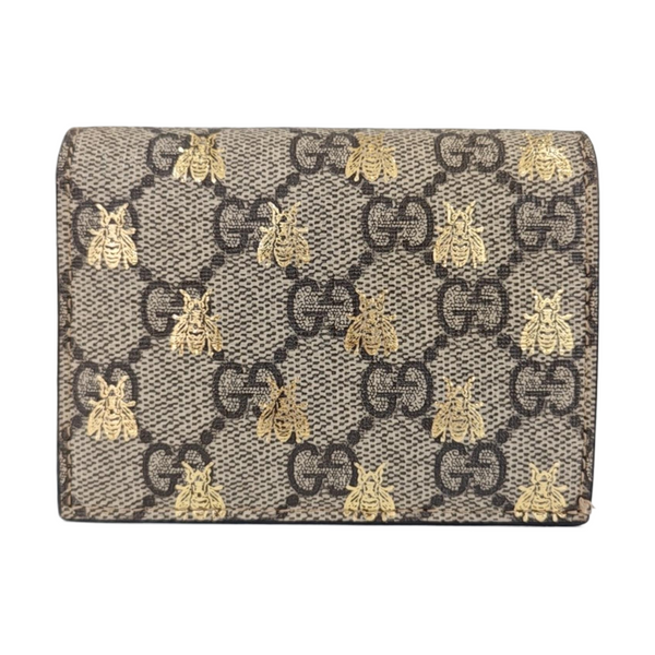 GG Supreme Monogram Coated Canvas Beige Wallet