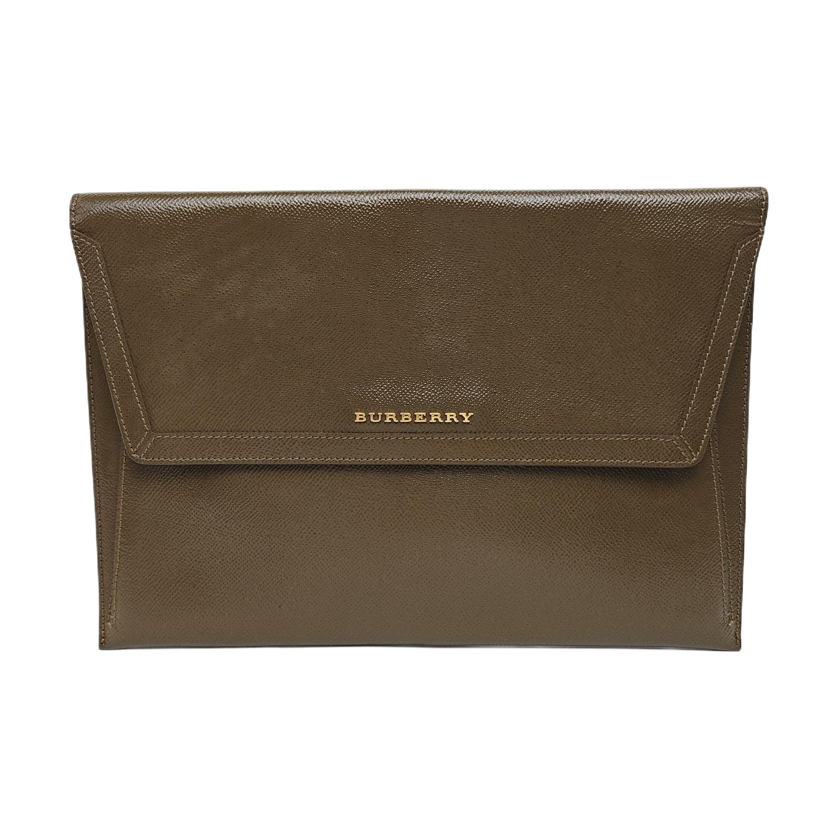 Calfskin Clutch Brown