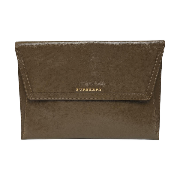 Calfskin Clutch Brown