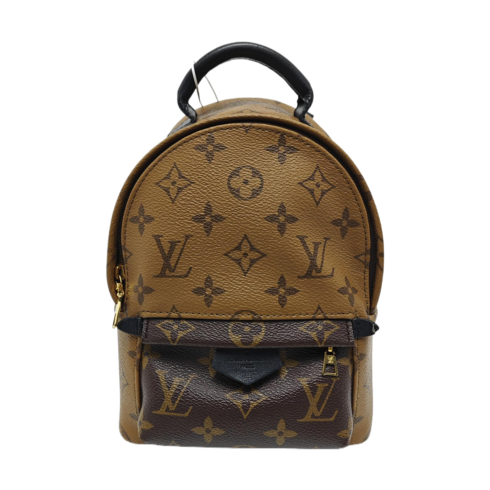 PALM SPRINGS Mini Monogram Coated Canvas Brown