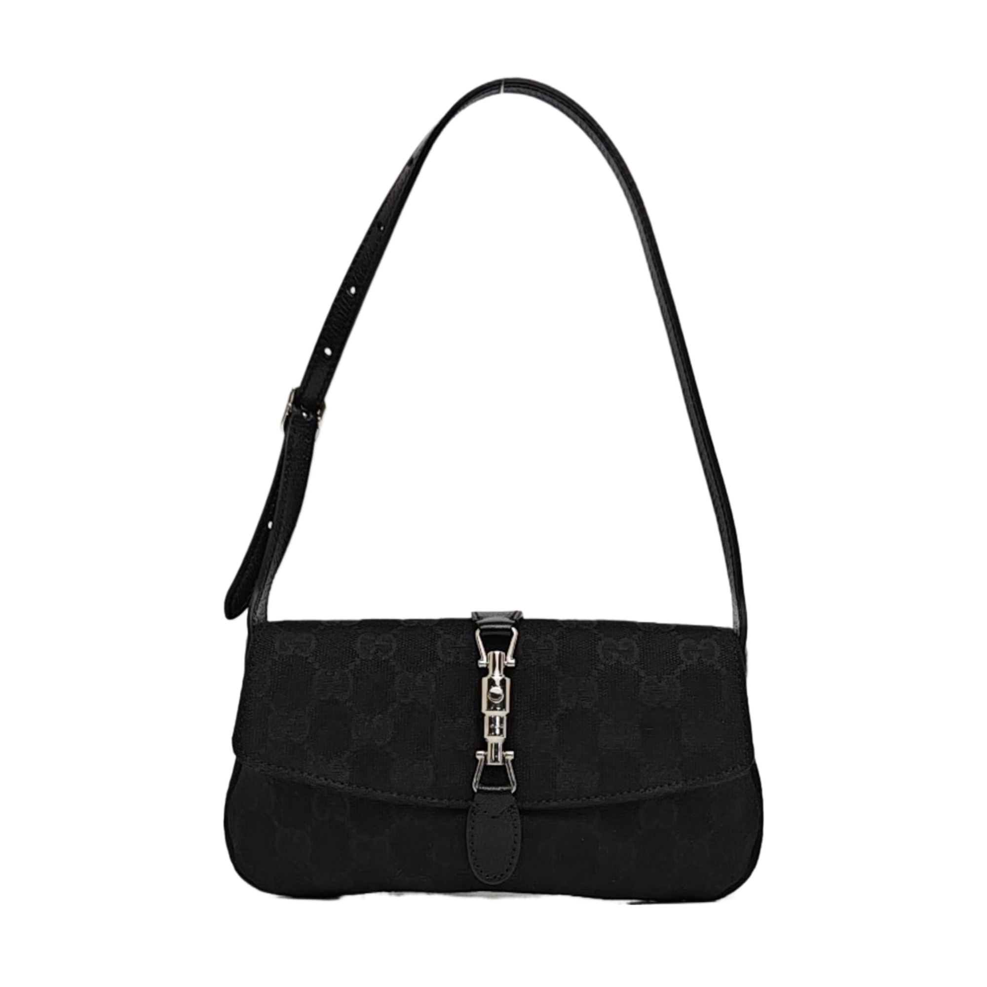 Jackie Small Monogram Canvas Negro