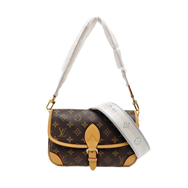 DIANE Monogram Coated Canvas Brown