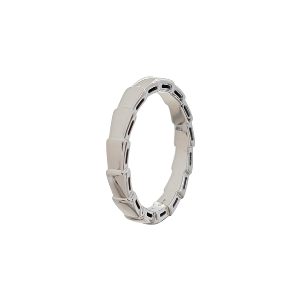 SERPENTI 18k White Gold Silver Ring EU 57