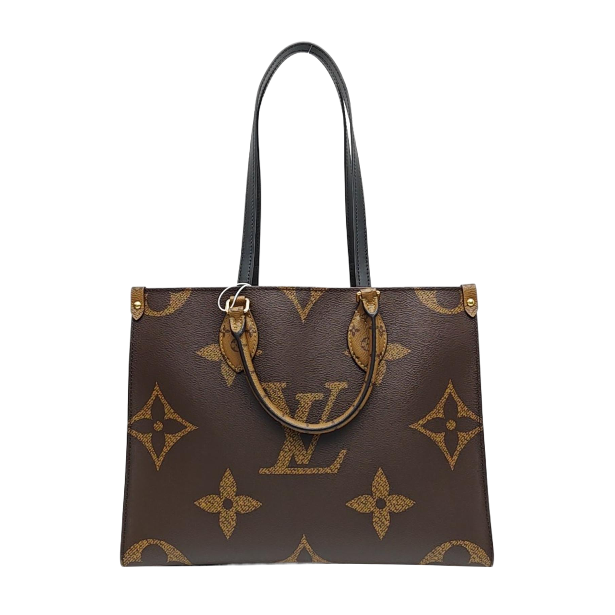ONTHEGO MM Monogram Coated Canvas Brown