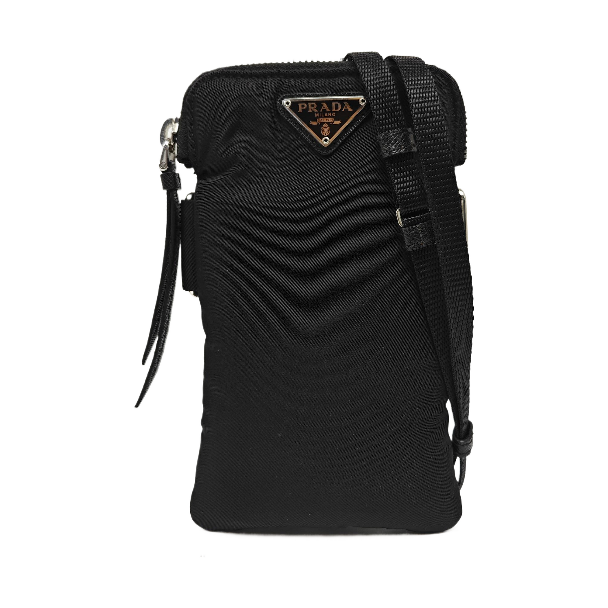 Nylon Shoulder Bag Black