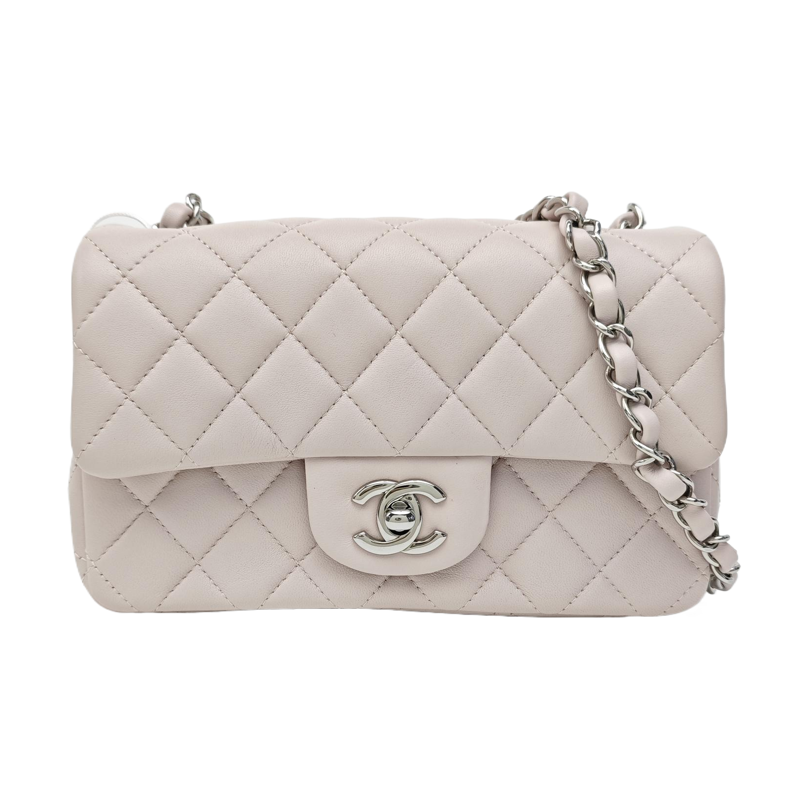 CLASSIC FLAP Mini Quilted Lambskin Pink