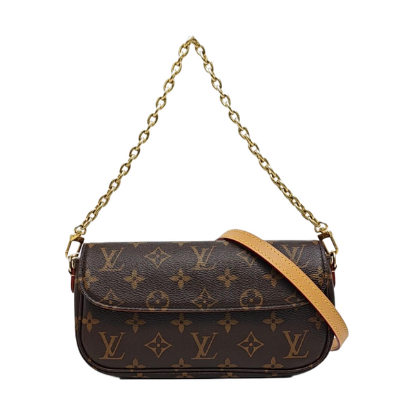 IVY Monogram Coated Canvas Brown