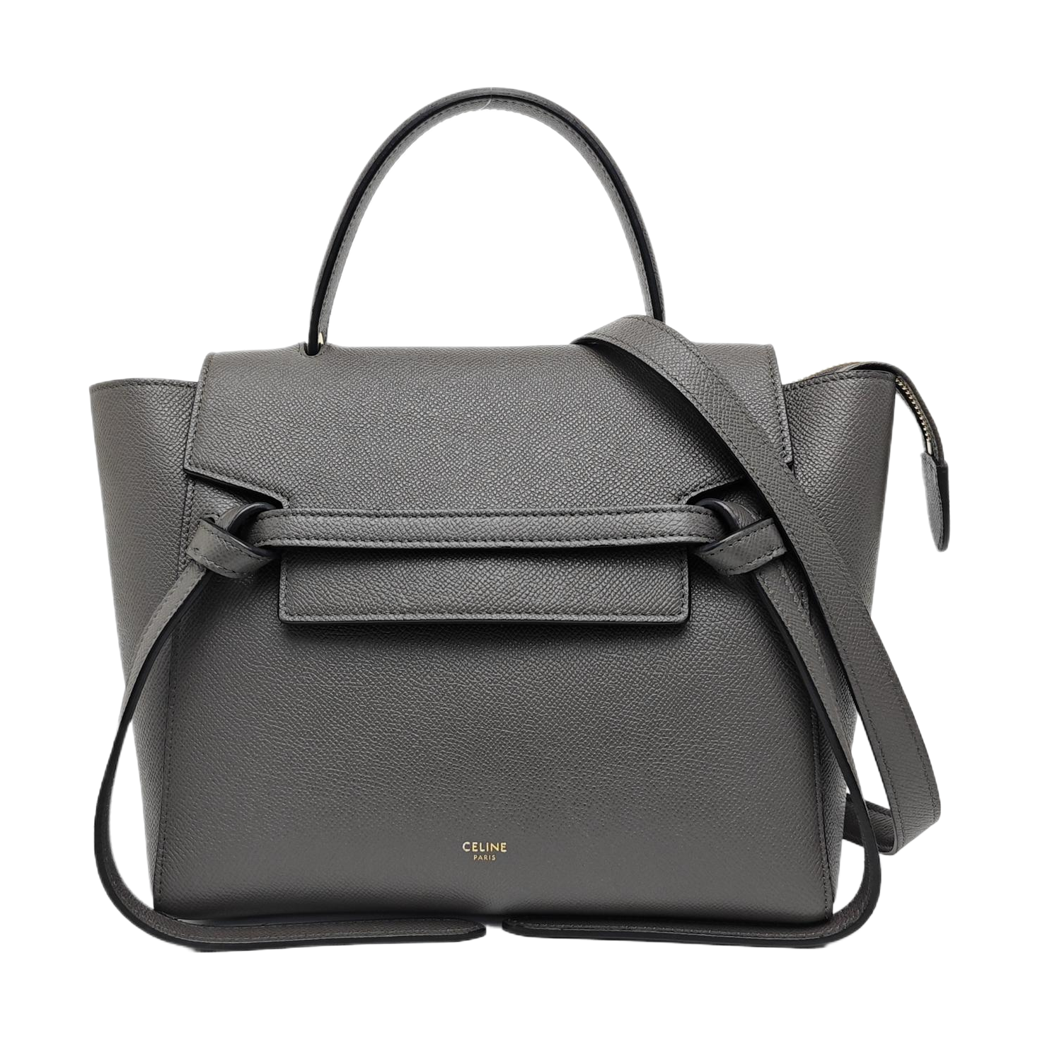 BELT Micro Calfskin Gray