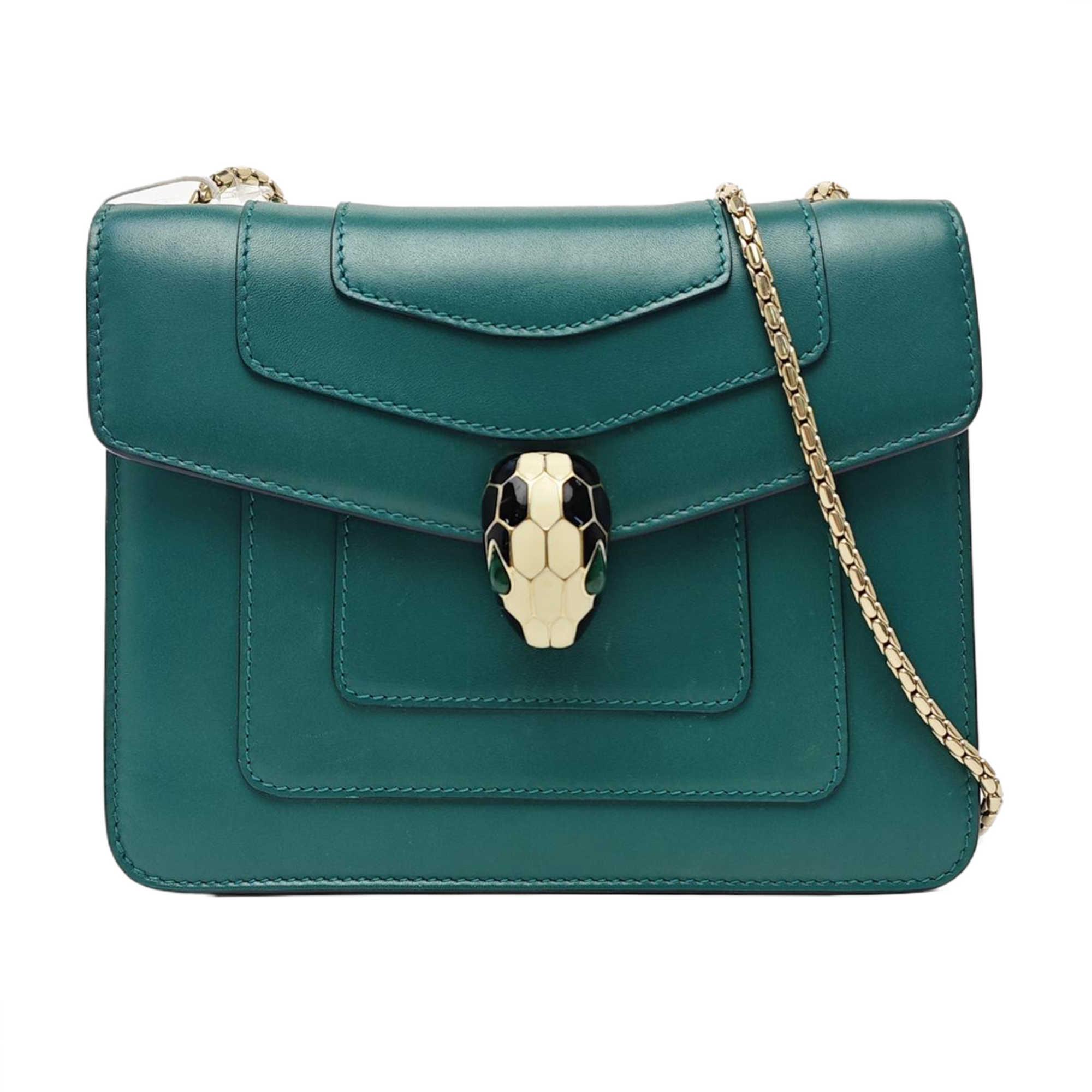SERPENTI FOREVER Small Calfskin Green