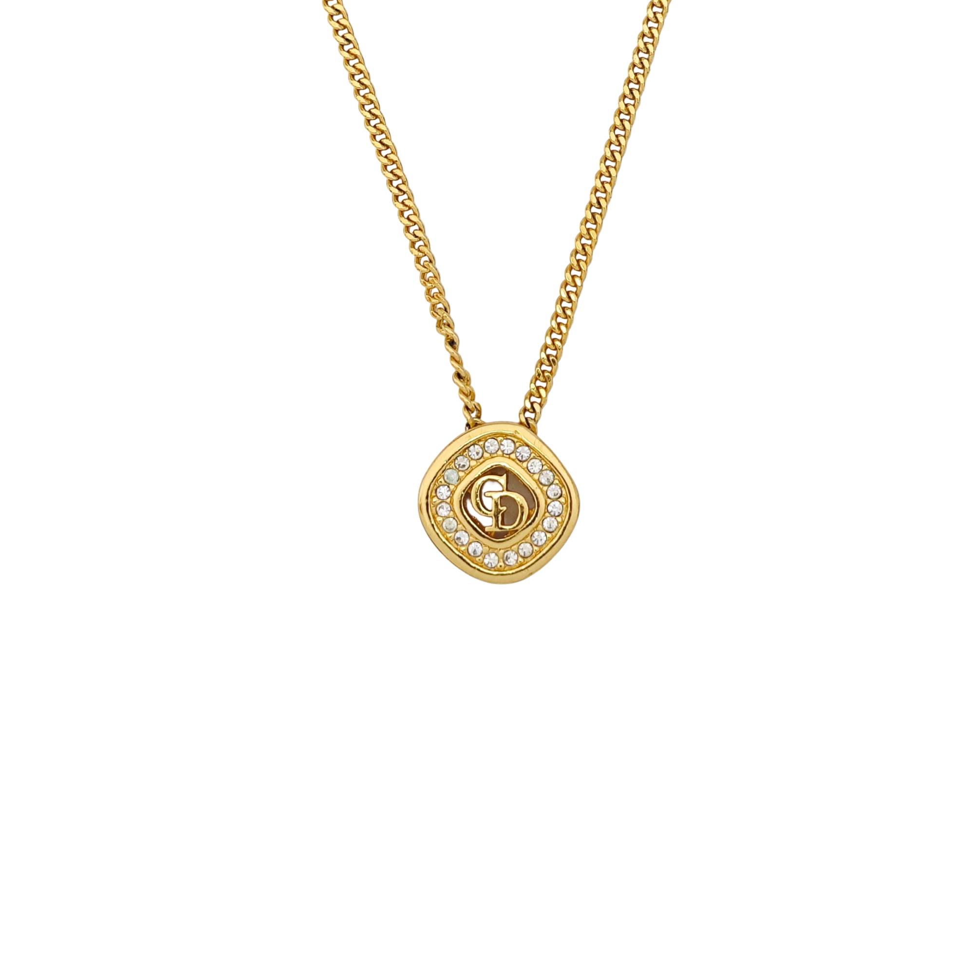 Petit CD Metal Gold Necklace