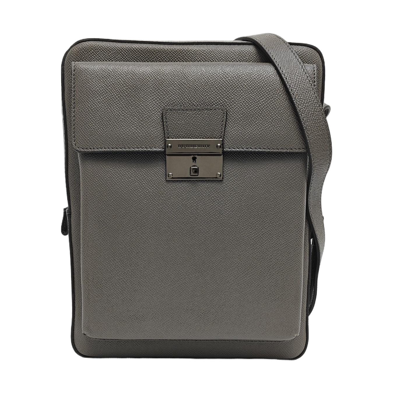 Calfskin Shoulder Bag Gray