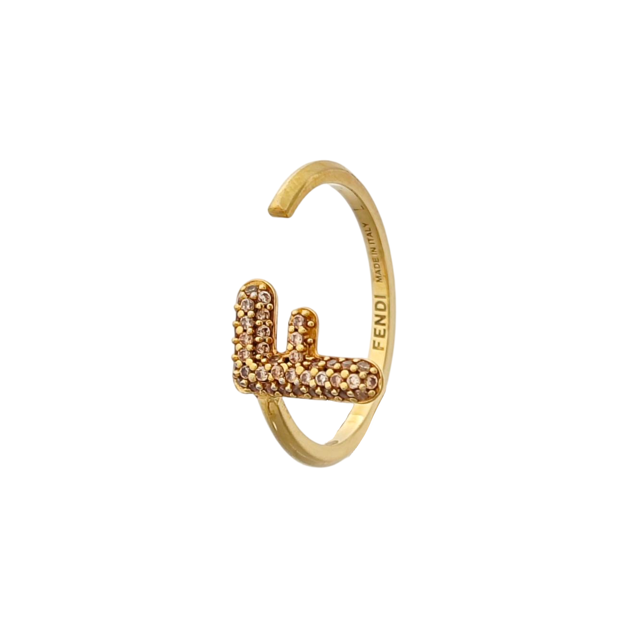 F Is Metal Gold Ring EU 57