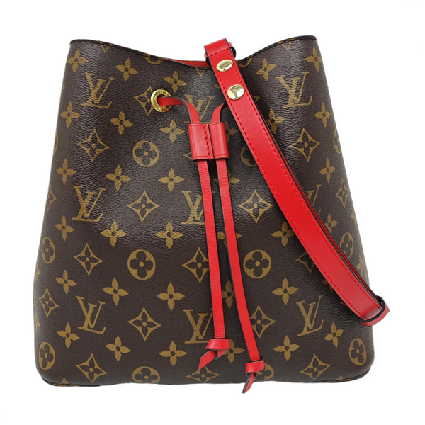 NÉONOÉ MM Monogram Coated Canvas Brown