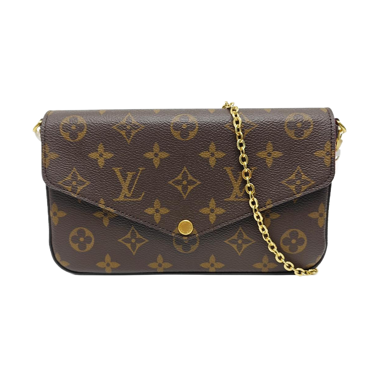 FÉLICIE Monogram Coated Canvas Brown