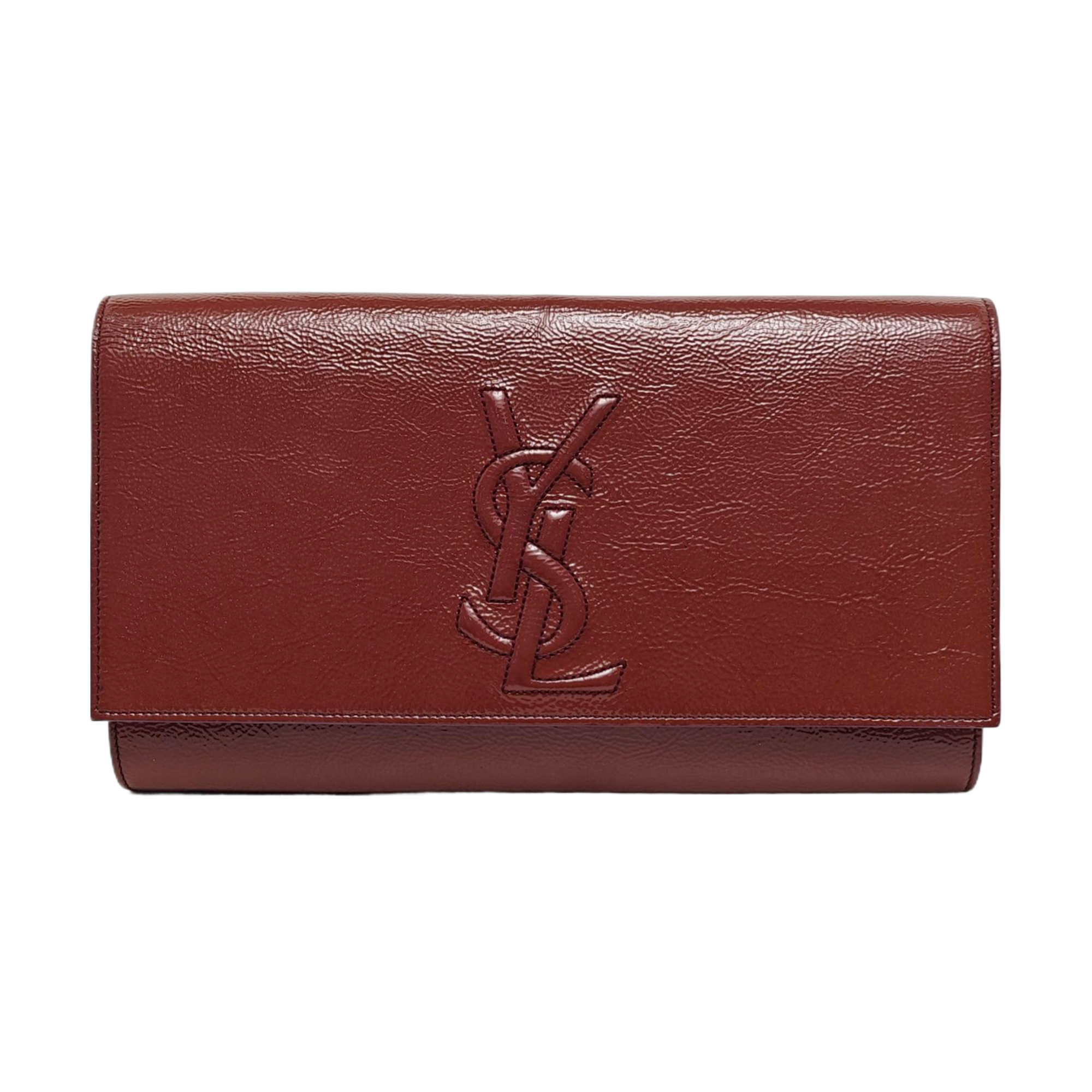 BELLE JOUR Large Quilted Patent Leather Red