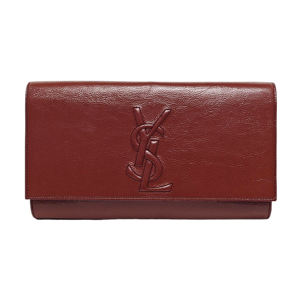 BELLE JOUR Large Quilted Patent Leather Red