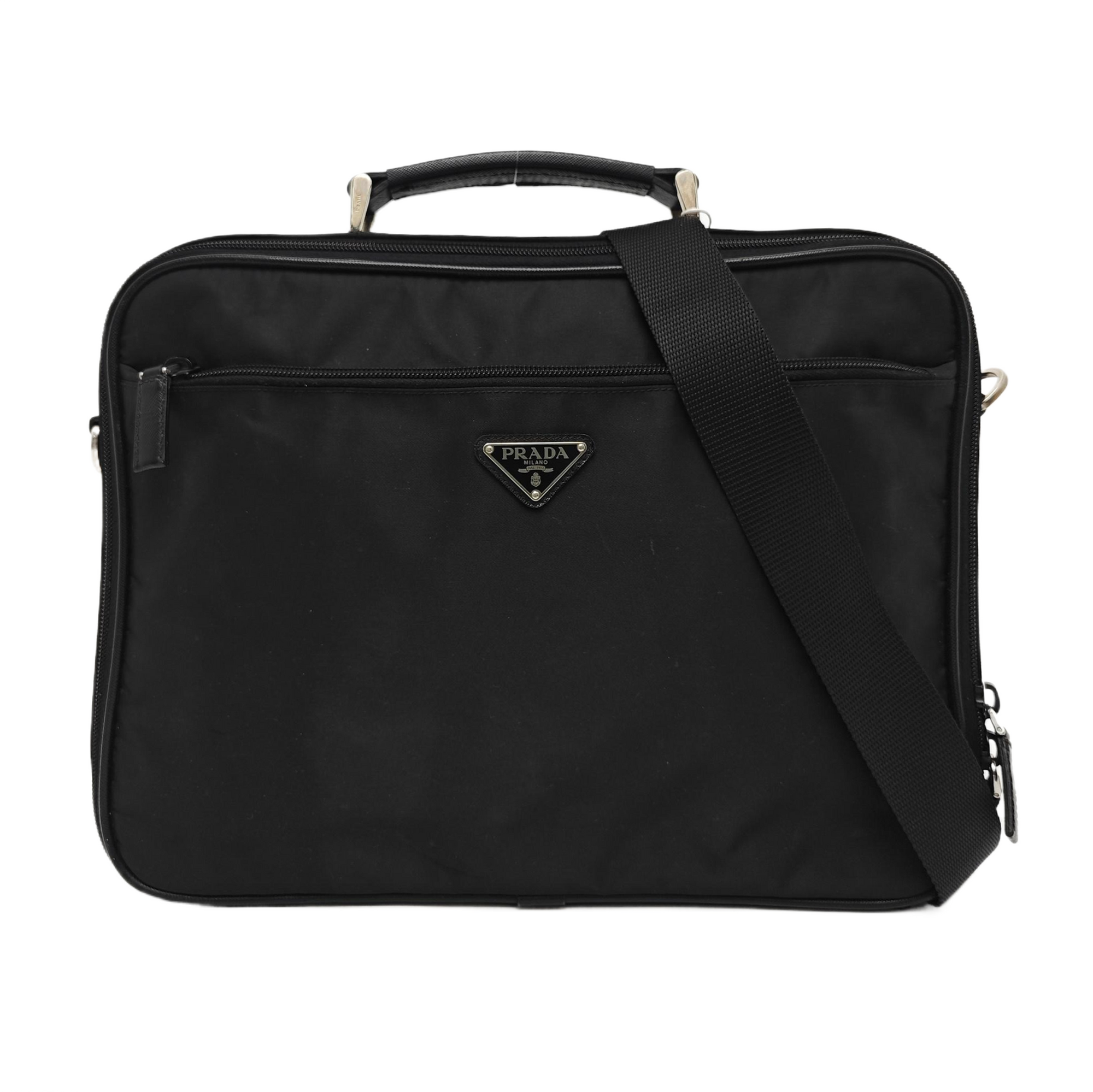 Nylon Shoulder Bag Black