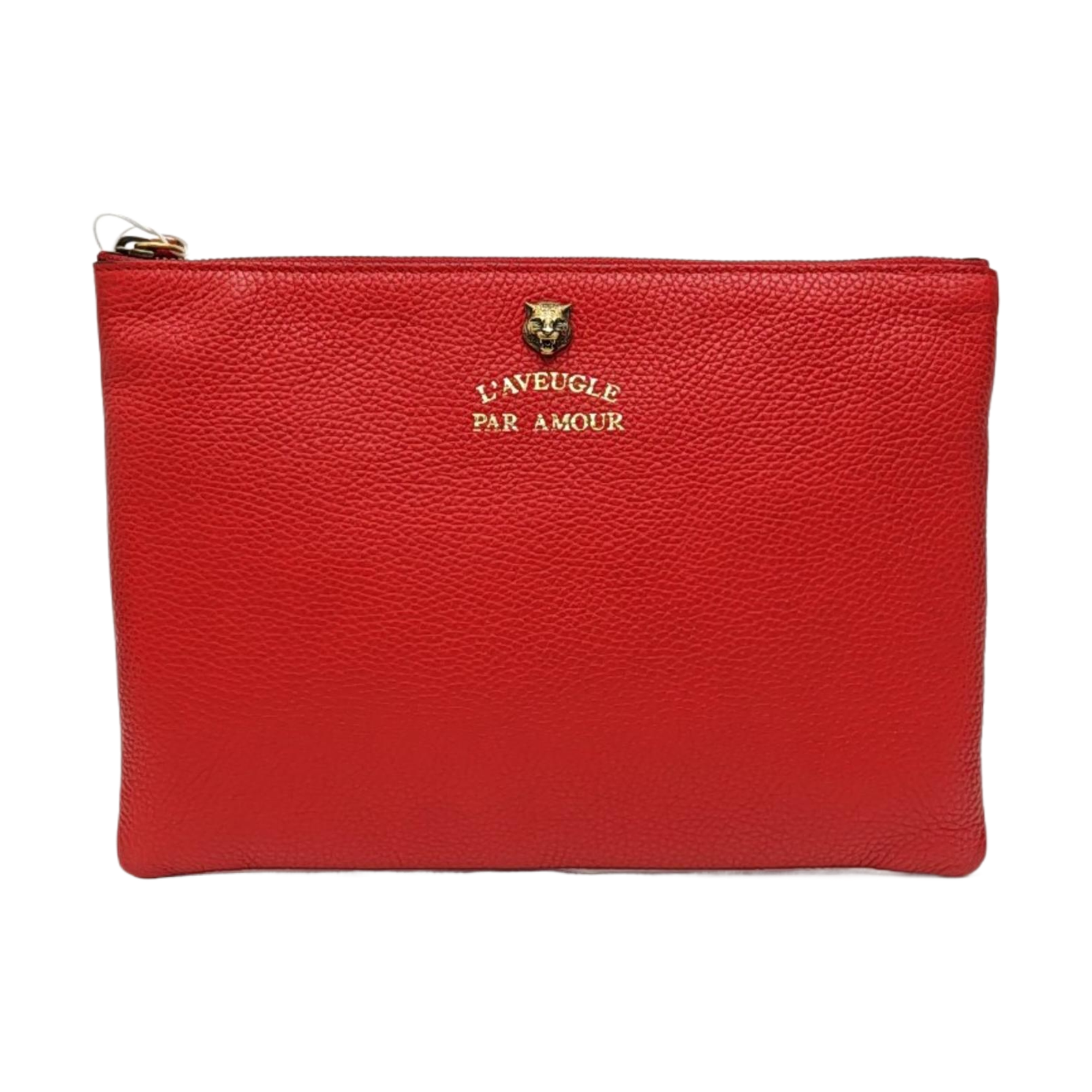 Calfskin Clutch Red