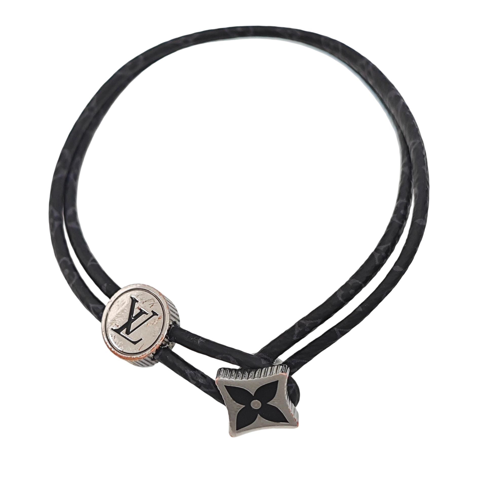 Coated Canvas Black Bracelet
