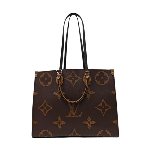 Onthego GM Lona Revestida Monogram Marrón