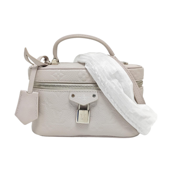 Vanity Chain Pouch Mini Monogram Calfskin Gray