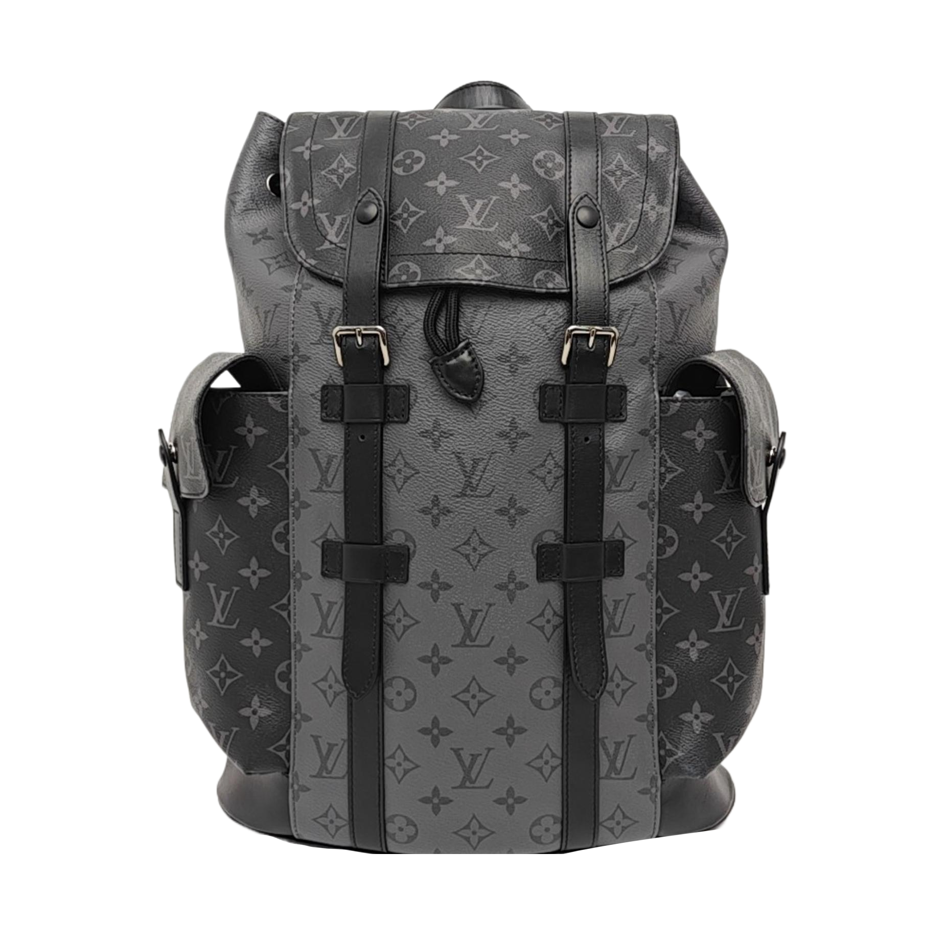 CHRISTOPHER Monogram Coated Canvas Gray