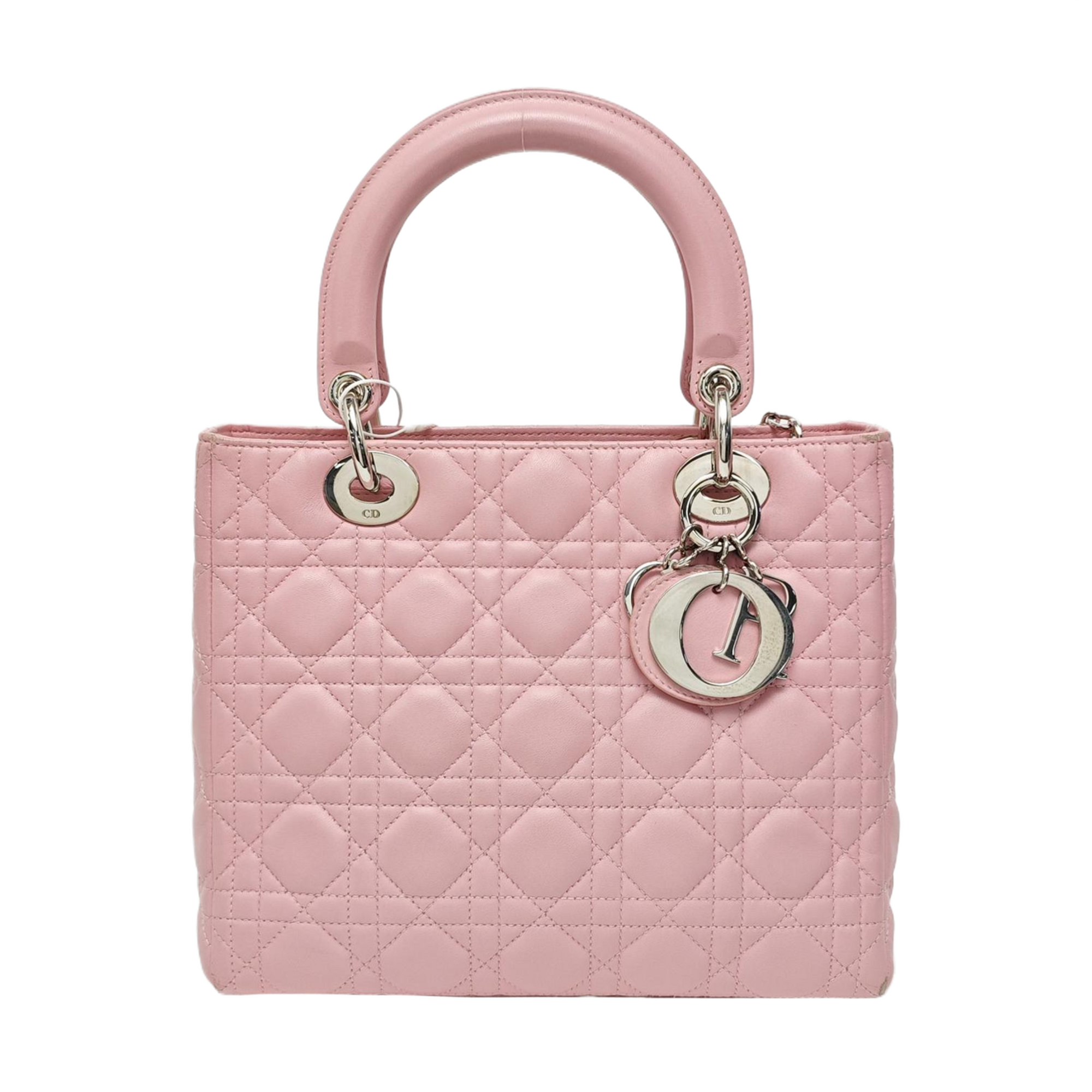 Lady Dior Medium Cannage Lambskin Pink