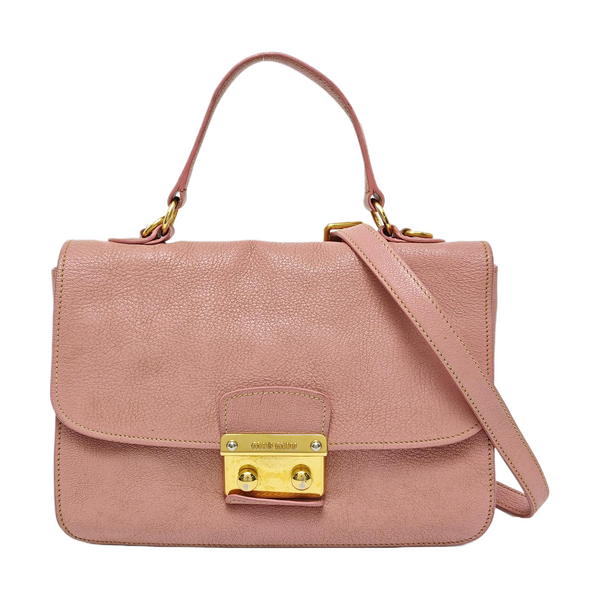 Calfskin Shoulder Bag Pink