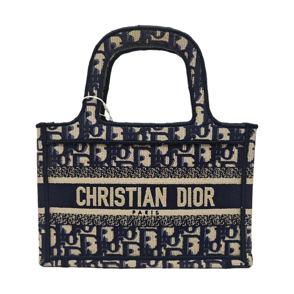 Book Tote Mini Canvas Blue