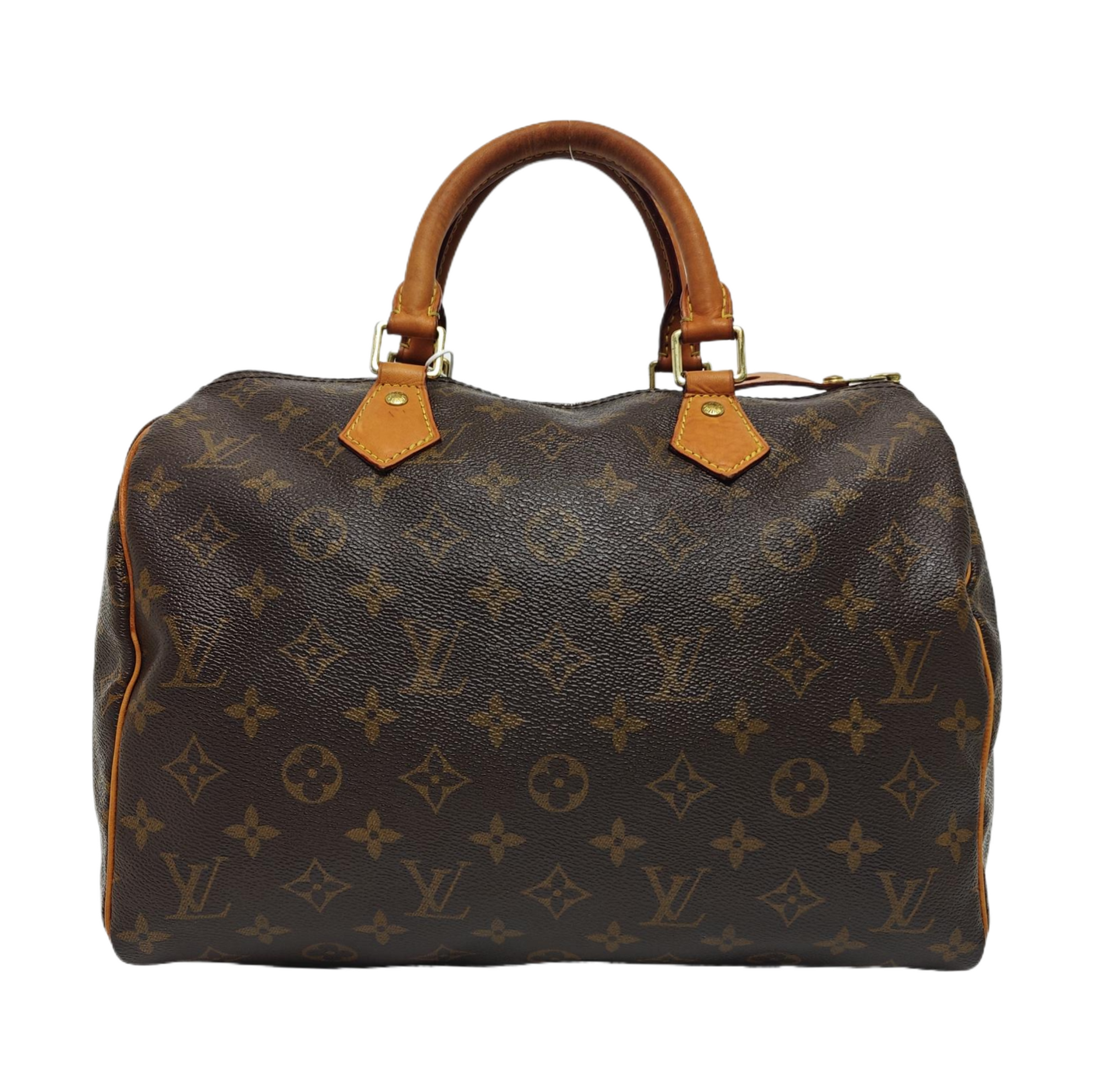 SPEEDY 30 Monogram Coated Canvas Brown