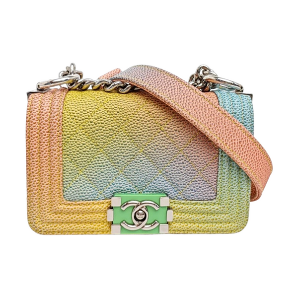 BOY CHANEL Quilted Calfskin Multicolor