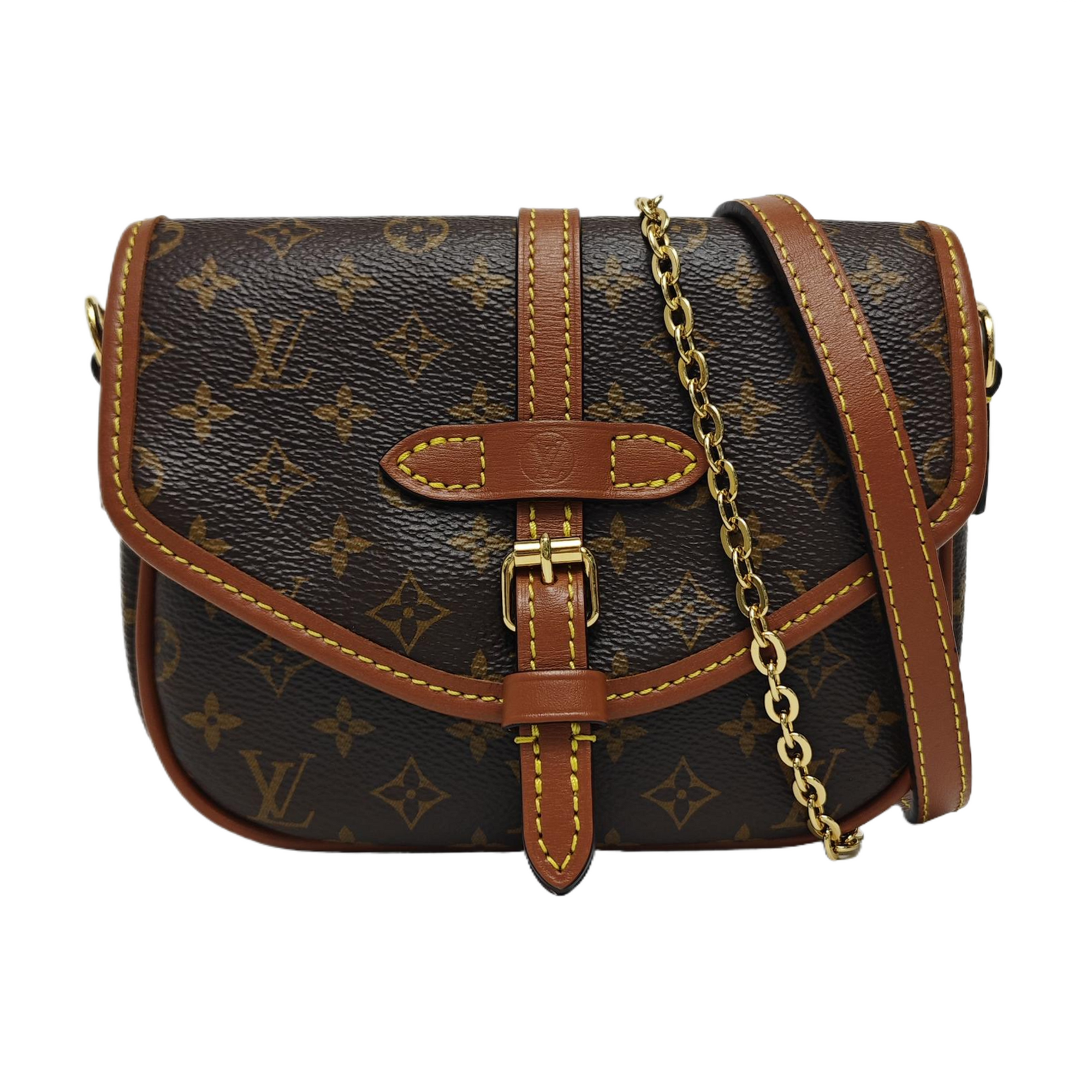 SAUMUR Monogram Coated Canvas Brown