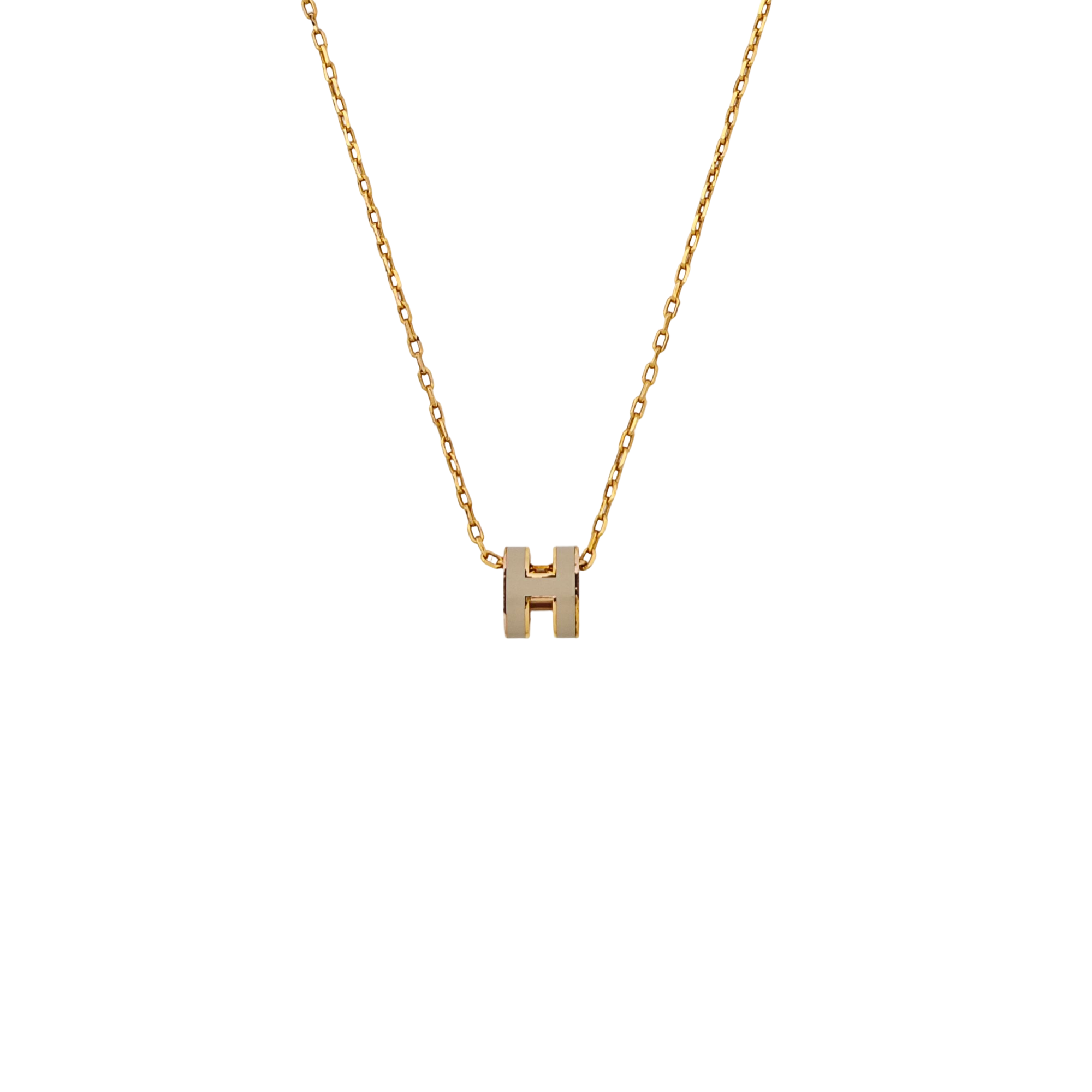 Pop H Metal Rose Gold Necklace