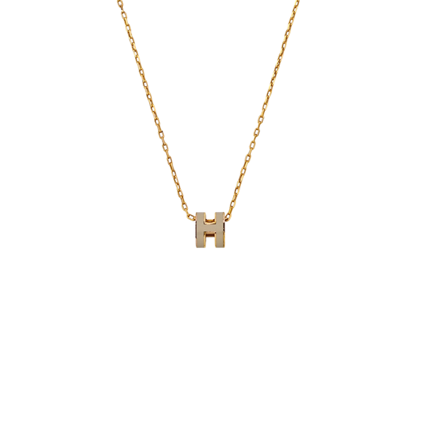 Pop H Metal Rose Gold Necklace