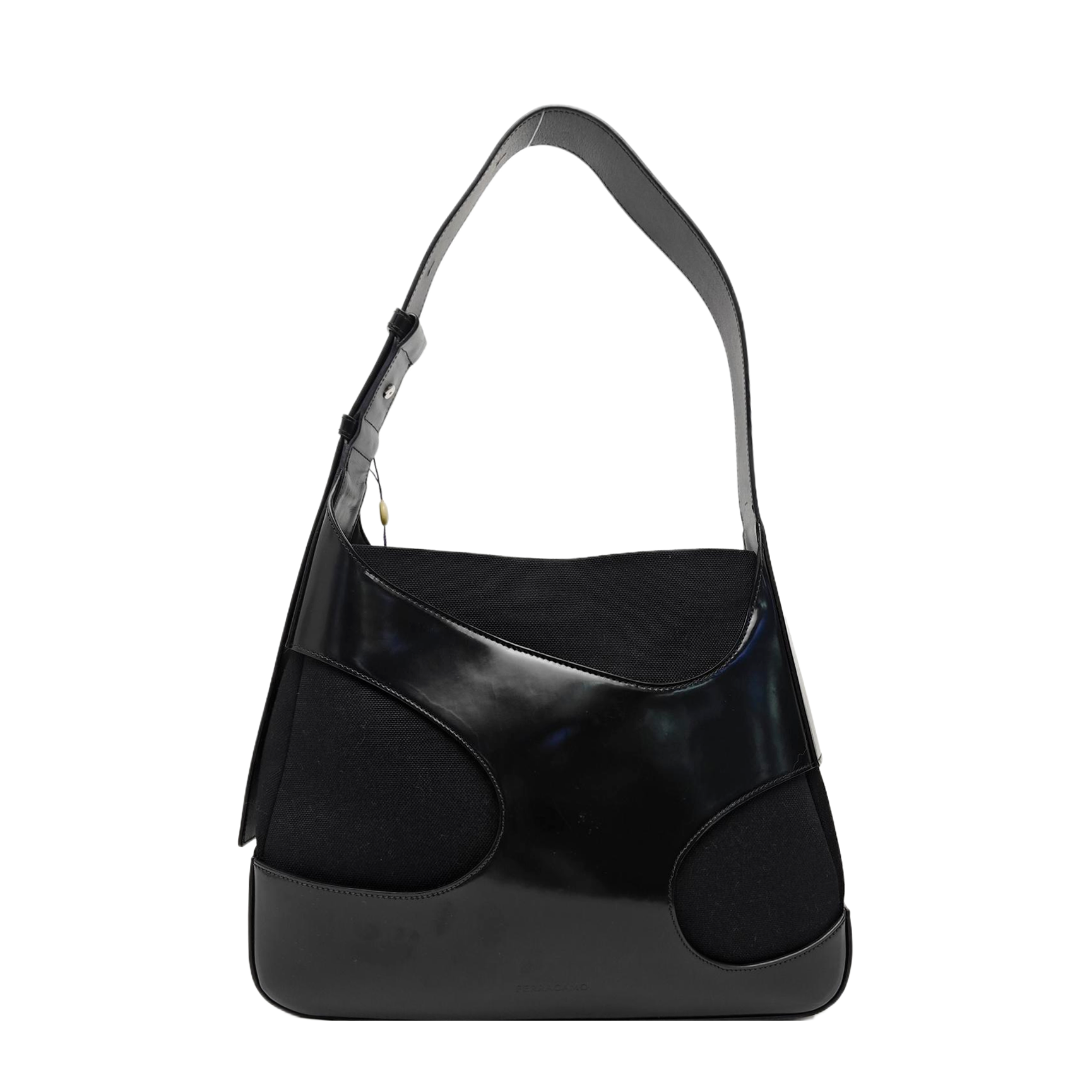 Fabric Shoulder Bag Black