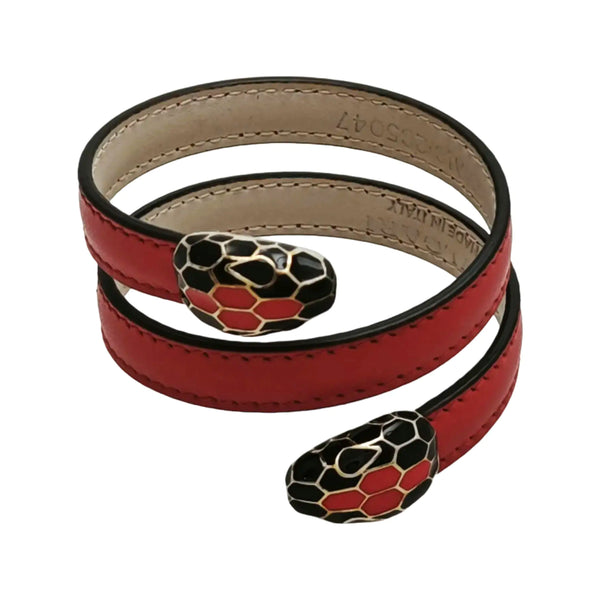 SERPENTI Brass Red Bangle