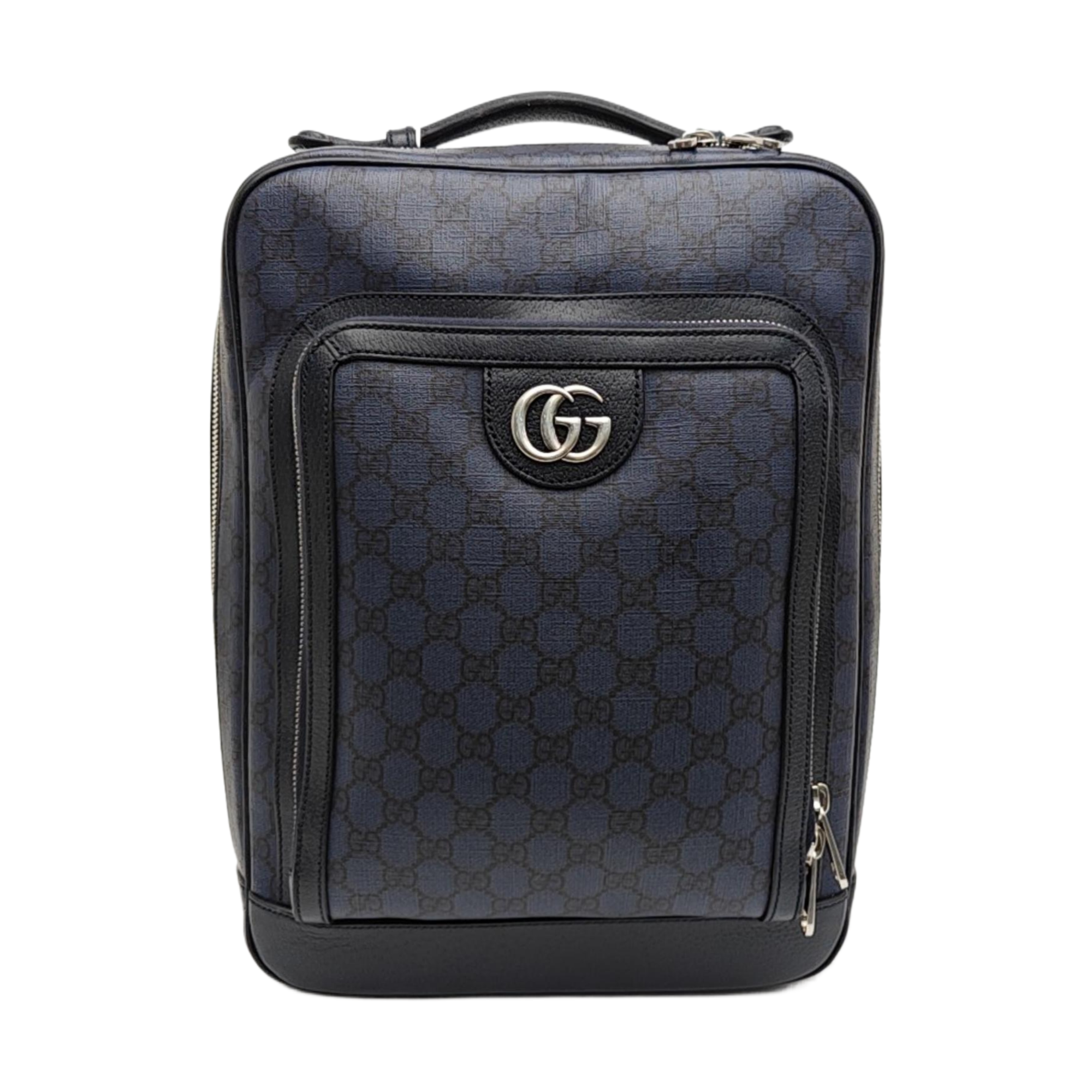 Ophidia Medium Monogram Coated Canvas Blue