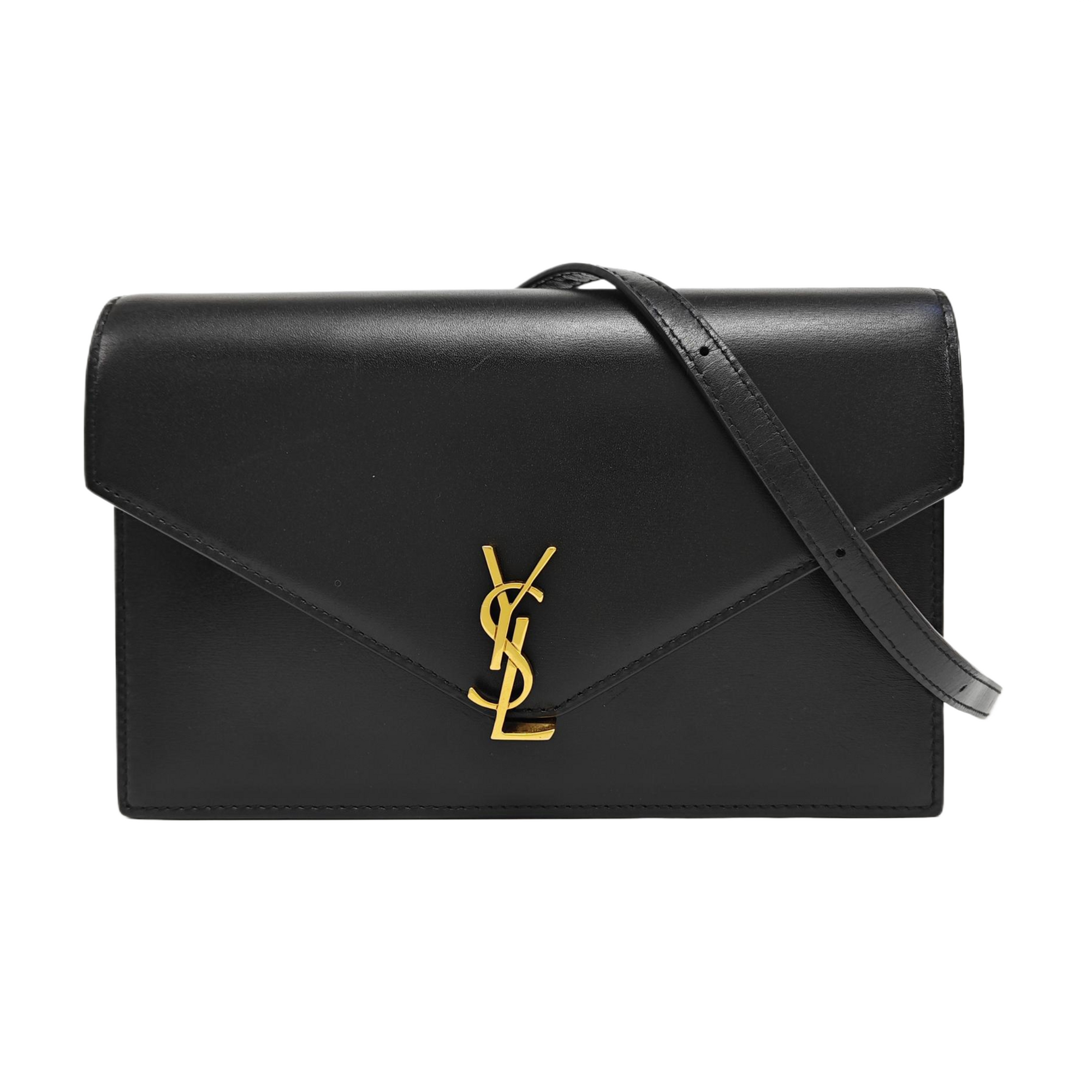 Calfskin Shoulder Bag Black