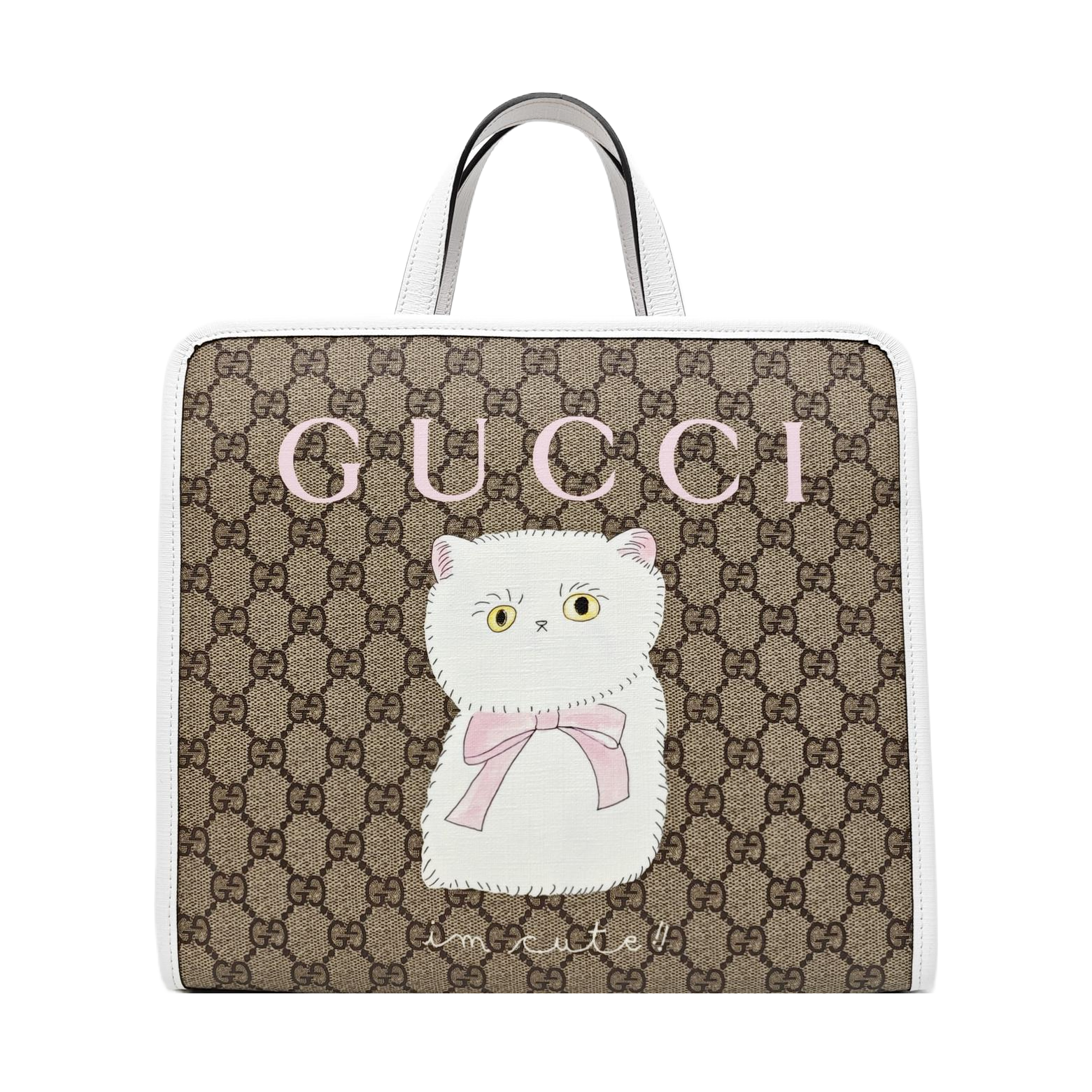 Children’s GG Bucket Monogram Coated Canvas Beige