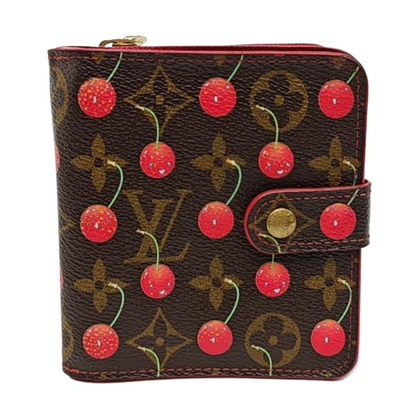 Monogram Coated Canvas Wallet Brown