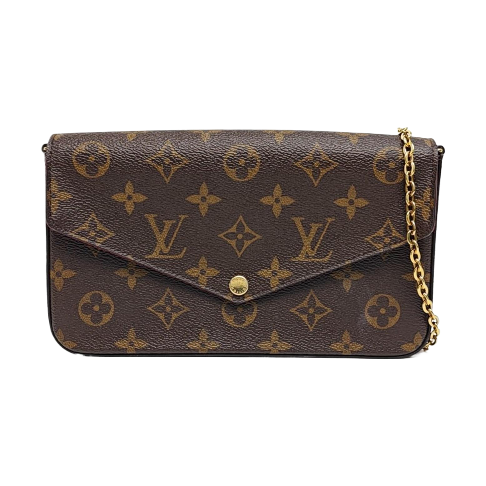 FÉLICIE Monogram Coated Canvas Brown