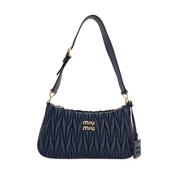 Matelassé Quilted Lambskin Blue