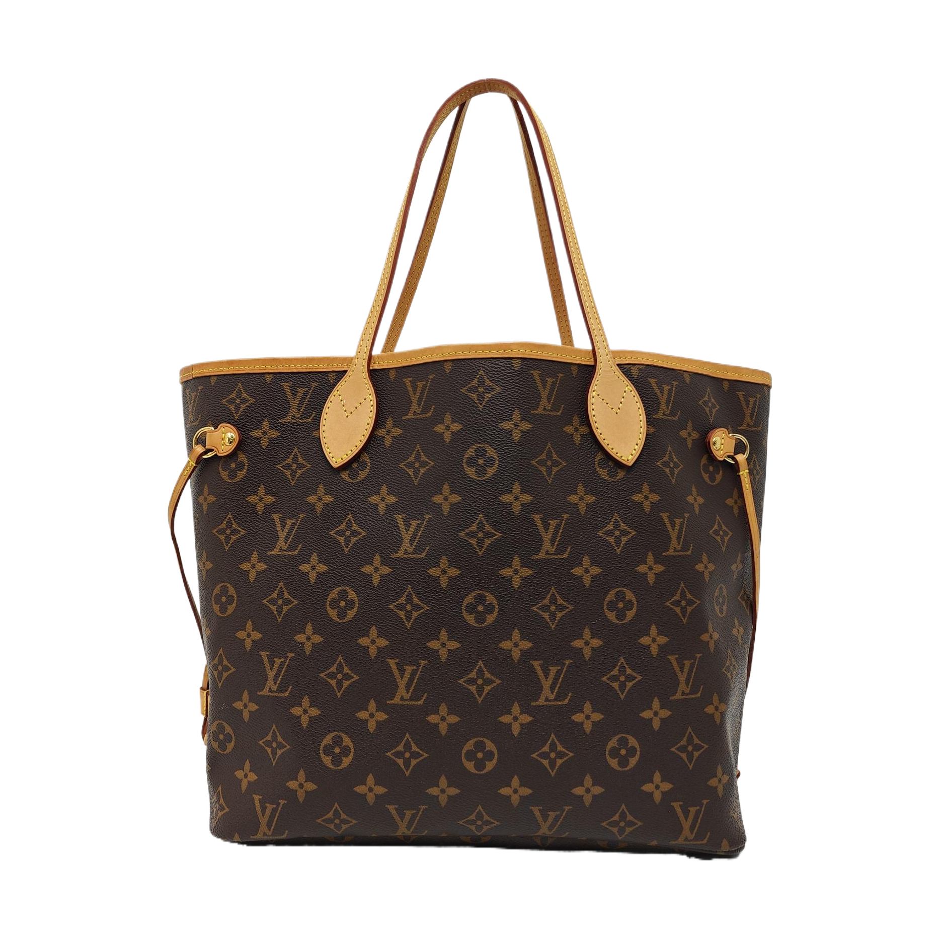 NEVERFULL MM Monogram Coated Canvas Brown