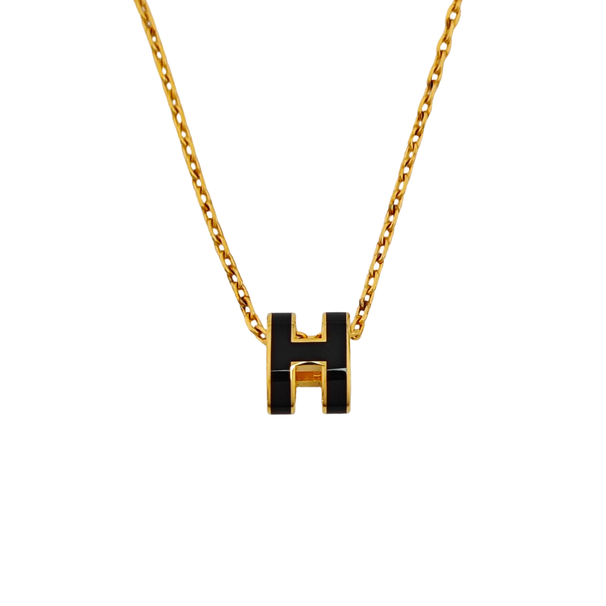 Pop H Metal Gold Necklace