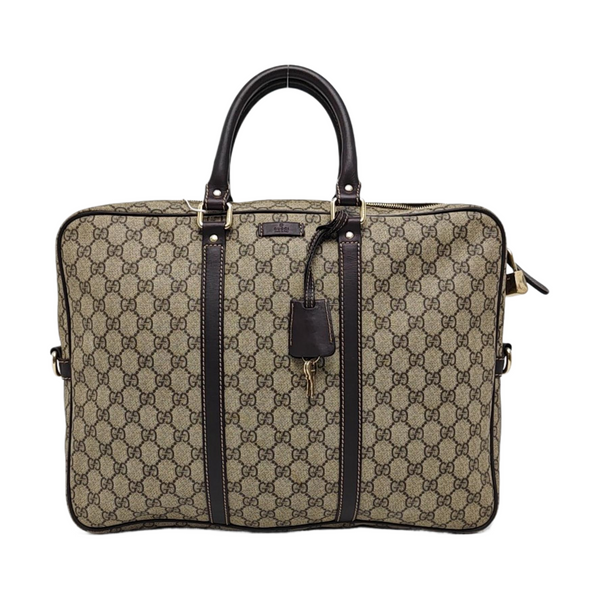 Monogram Coated Canvas Top Handle Bag Beige