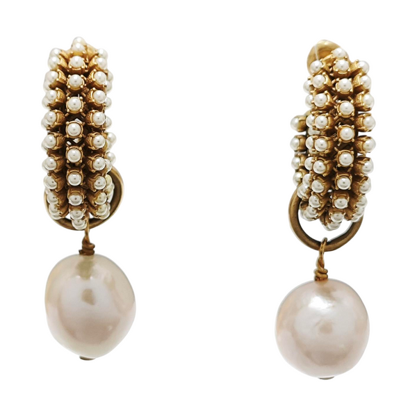 Metal Gold Stud Earrings