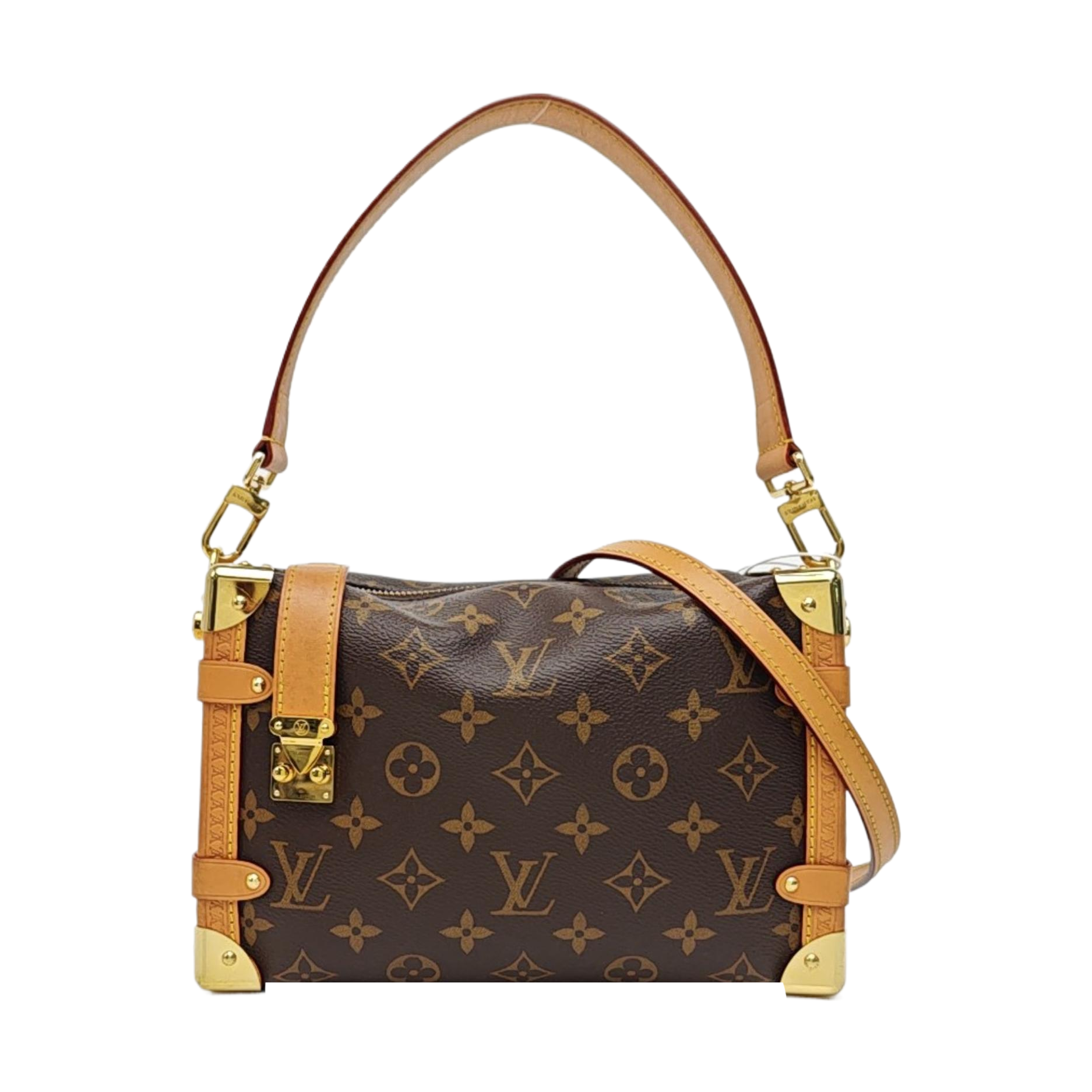 SIDE TRUNK MM Monogram Coated Canvas Brown