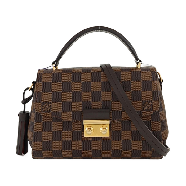 CROISETTE Damier Ebene Coated Canvas Brown